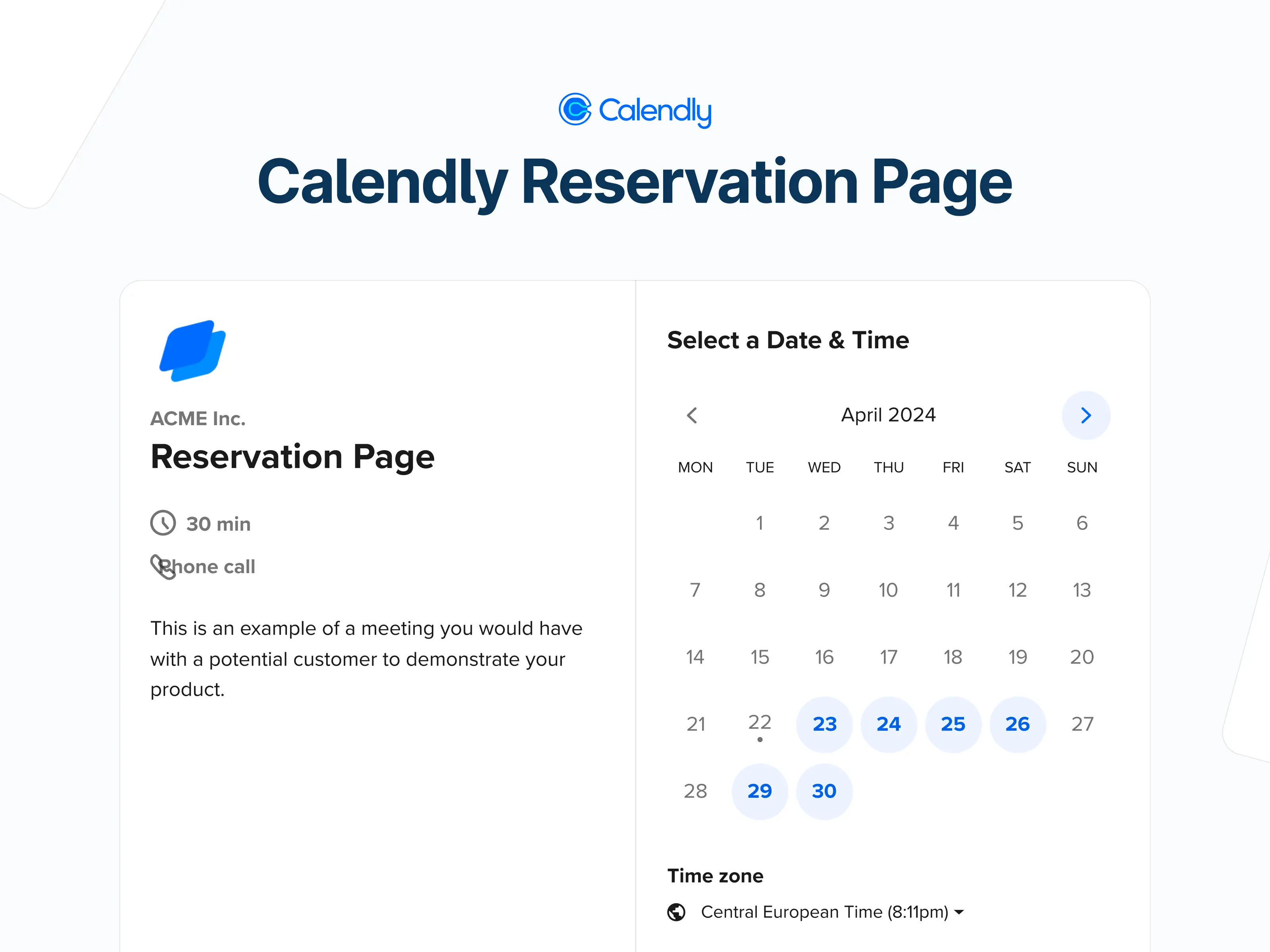Calendly Embed